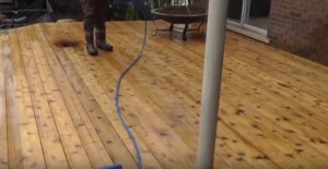 finished deck cleaning job dallas